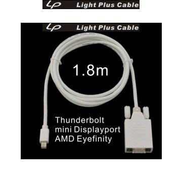 小白的生活工場*LPC-1780 Thunderbolt & mini Displayport to VGA公 (主動式)轉接器 1.8米~