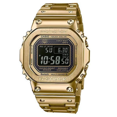 G-SHOCK GMW-B5000GD-9 CASIO卡西歐 電波錶 智慧錶 電子錶 方型 金色 太陽能