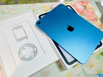 ️已拆封未啟用️全新品🔋100%🍎Apple iPad10 (10.9吋/WiFi/256G) 🍎藍色