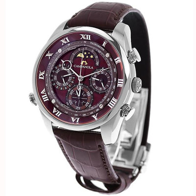 預購 CITIZEN CAMPANOLA AH4081-17W 43mm 藍寶石鏡面 紅色面盤 月相 鱷魚皮錶帶 男錶 女錶