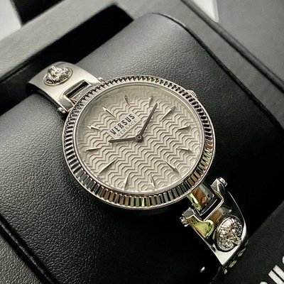 VERSUS VERSACE凡賽斯女錶,編號VV00005,34mm銀錶殼,銀色錶帶款