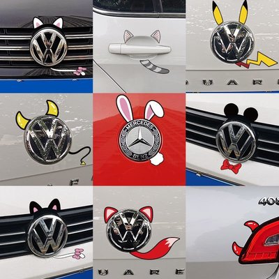 [酷奔車品]Car stickers car body stickers cute rabbit ears cat ear ZZkN