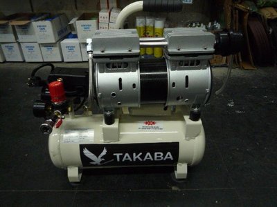 ~金光興修繕屋~(附調壓閥) TAKABA 靜音型 空壓機 2HP/8公升雙缸雙吸無油式/公寓/夜間