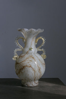 [裏山 古物]  Iwata  Glass 藝術花瓶
