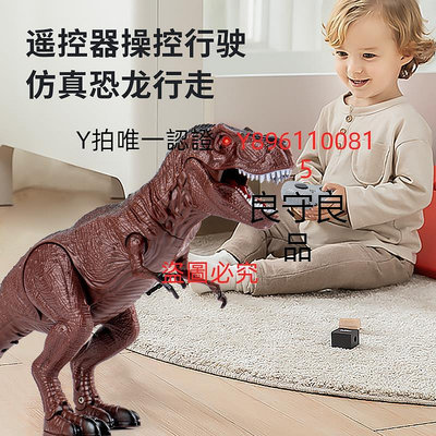 遙控玩具 遙控恐龍兒童益智玩具男孩仿真電動會走路動物霸王龍三角龍6歲4-5
