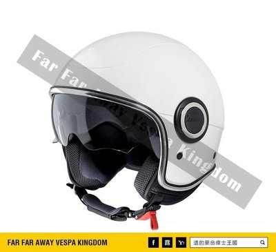 遠的要命偉士王國 Vespa 原廠 安全帽 VJ1 Helmets 雪地白 ET8/LX/S/GTS/GTV