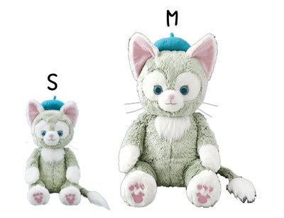 【日本迪士尼】Duffy達菲熊的好朋友 Gelatoni 傑拉東尼 畫家貓 M號 絨毛公仔娃娃 玩偶 (預購) 另有S號