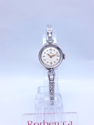 復古造型CITIZEN星辰鑲水鑽錶帶,不鏽鋼手動機械女錶.
