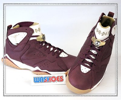 Washoes Nike Air Jordan 7 VII 雪茄 紅 金 冠軍戒指 725093-630 現貨11