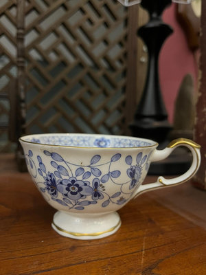 日本回流 NARUMI鳴海 米蘭系列咖啡杯 描金 骨瓷咖啡杯