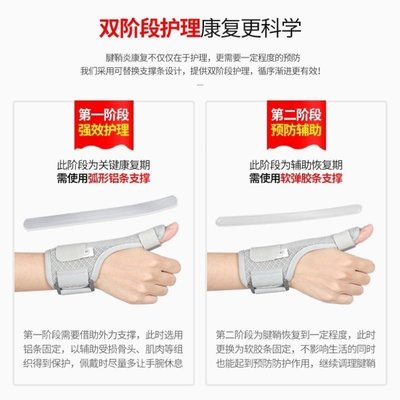 腱鞘炎支架固定器護腕手套支具分段護理固定可調手大拇指護套指套~熱銷優惠