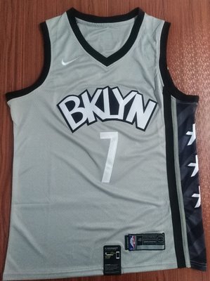 凱文·杜蘭特(Kevin Durant) NBA布魯克林籃網隊 球衣 7號 灰色