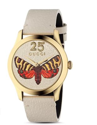 愛麗絲小舖~全新真品 Gucci G-Timeless Watch, 38mm 白色設計款女錶~特價