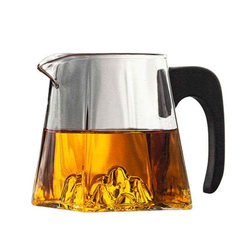 OUCH MISS四方觀山木把玻璃公道杯辦公泡茶茶具勻杯倒茶分茶器具| Yahoo 