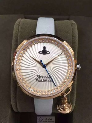 原裝正貨英國西太后Vivienne westwood薇薇安時尚女表  螺旋紋路錶盤 內鑲施華洛世奇水晶，30米防水
