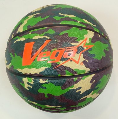 便宜運動器材 Vega OBR-510 Vega 迷彩 系列 5號橡膠籃球 國小用球  教學 訓練