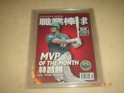 中華職棒 Lanew熊隊 林智勝 2010 職棒21年 五月最佳打者 MVP  #261  球員卡