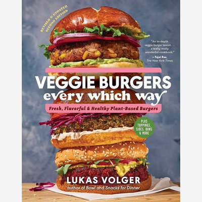 Veggie Burgers Every Which Way (2nd Edn) 素食漢堡食譜書原版進口圖書