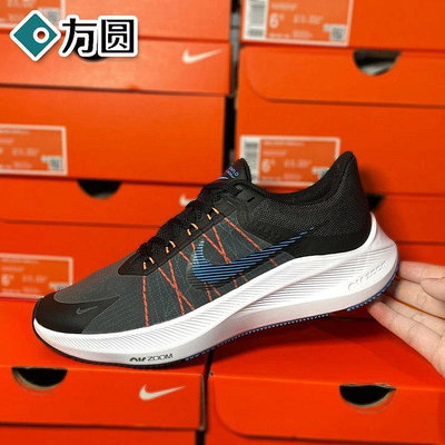 Nike男鞋春季新款winflo8氣墊ZOOM跑步鞋飛線運動CW3419-007