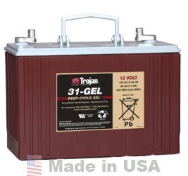 羽任電池 美國 Trojan 深循環電池 31GEL 12V102AH 太陽能 風力發電 UPS 露營電池 深循環電池