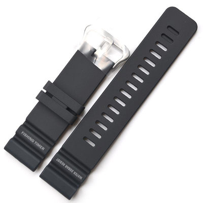 卡西歐手錶帶PRT-B70-1/PRT-B70登山錶PROTREK黑色樹脂橡膠帶配件