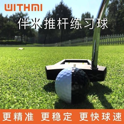 【熱賣精選】高爾夫推桿路徑軌跡練習球練習器黑白球二層伴米雙色球