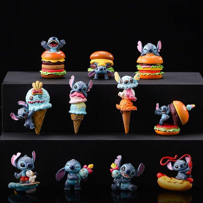 《瘋狂大賣客》迪士尼 Disney 史迪奇 小金 漢堡 冰淇淋 特別 模型 卡通 食玩 動漫 盒玩 蛋糕 禮物 盲盒 公仔 擺件 擺飾 可愛 療癒 造型 創意