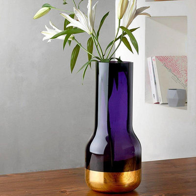 Nude水晶玻璃干花器花瓶花藝現代簡約客廳創意時尚擺件家居飾品--奈櫻小鋪嚴選
