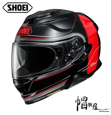【帽牧屋】日本 SHOEI GT-AIR II CROSSBAR TC-1 全罩安全帽 公司貨 內置墨片 透氣 黑/紅