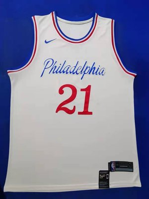 喬爾·恩比德(Joel Embiid) NBA費城76人隊 球衣 21號 城市版