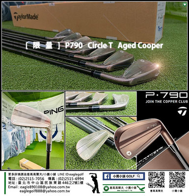 [小鷹小舖] TaylorMade Golf P790 Circle T Aged Cooper Irons 高爾夫 鐵桿組 少量現貨熱烈詢問中