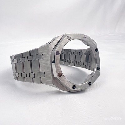 gaming微小配件-農家橡樹GA2100改裝配件金屬錶殼錶帶手錶配件男表不鏽鋼錶殼錶帶-gm