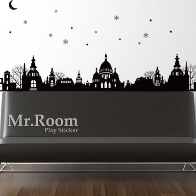 ☆ Mr.Room 空間先生創意 壁貼 歐洲景色 威廉古堡 (CT031)  居家佈置  補習班 城堡  教堂