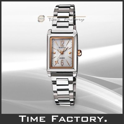 時間工廠 無息分期 CASIO SHEEN Cruise Line 低調奢華水晶玻璃腕錶 SHE-4503SBD-7A