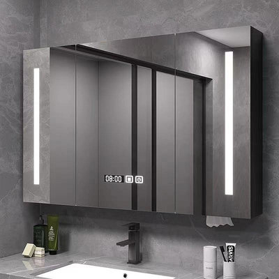 鏡箱掛墻式 掛墻式鏡櫃 鏡子 收納儲物櫃 簡約智能鏡櫃 防霧鏡子 洗手間壁掛鏡