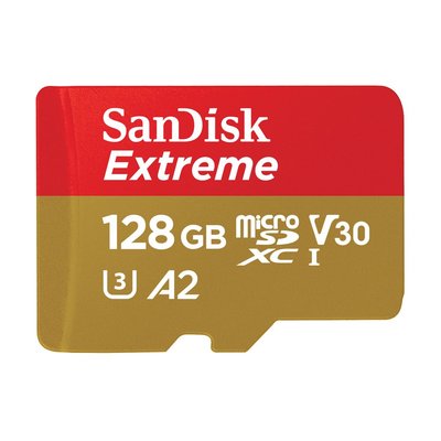 ☆大A貨☆ SanDisk 晟碟 記憶卡 Extreme microSDXC UHS-I V30 A2 128GB卡