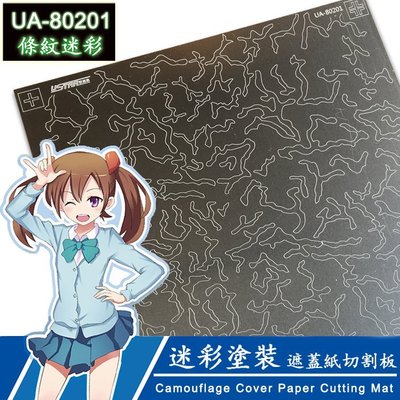 【USTAR UA-80201】優速達 工具 現代迷彩遮蓋紙切割墊板 條紋迷彩款