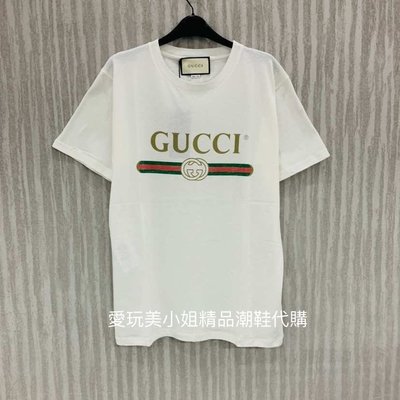 Gucci 經典LOGO 腰帶 T恤 男款 OS 版女生也可穿