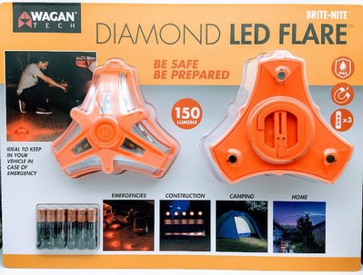 Wagan LED 磁吸式 警示燈 (二入) (尺吋:13x12x4.5cm) 露營 照明燈 緊急事故 施工