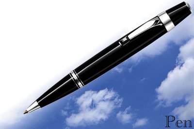 【Pen筆】德國製 Mont Blanc萬寶龍 波西米亞 黑寶石原子筆 25210