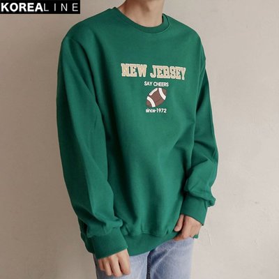 KOREALINE搖滾星球 / NEW JERSEY印刷衛衣 / 3色 EF994300