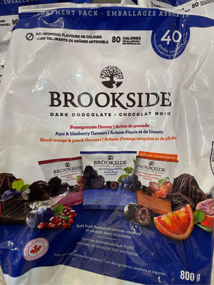 美國進口Brookside綜合口味夾心巧克力糖豆家庭包，（ 40小包）
