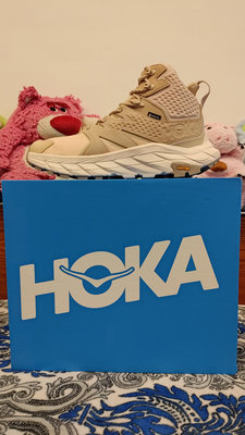 全新正品 法國品牌 HOKA Anacapa Mid GTX 登山鞋 防水 流沙色 蛋奶酒白 原價 6980
