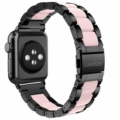美國【Wearlizer】Apple Watch 1-7代/SE不銹鋼錶帶40/41/42/44/45mm  金屬錶帶