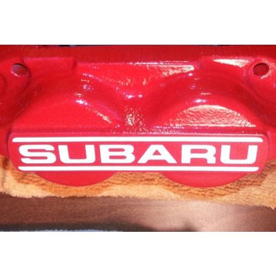 SUBARU 8 件裝斯巴魯剎車卡鉗卡鉗卡鉗貼紙貼花翼豹 WRX Sti Turbo x 6-都有-都有