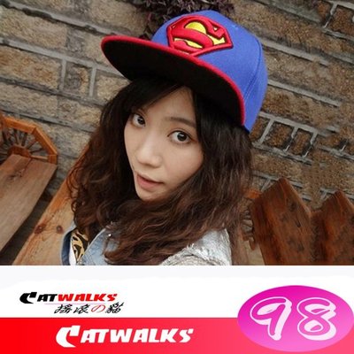 台灣現貨 ＊ Catwalk's 搖滾の貓 ＊ 經典款Superman超人棒球帽子