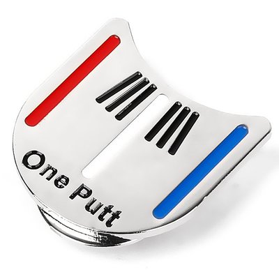 高爾夫用品 熱銷 高爾夫帽夾 一桿進洞 One Putt 高爾夫馬克 特價球位標