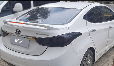 【車王汽車精品百貨】現代 Hyundai  Elantra 尾翼 壓尾翼 定風翼 導流板 LED燈