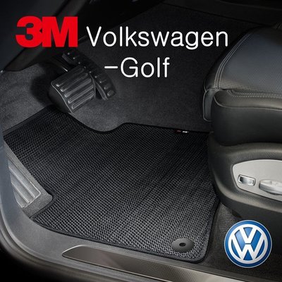 3M安美車墊 VW Golf / 含GTI (2013~) 適用/專用車款 (黑色/三片式)