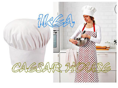 ╭☆卡森小舖☆╮【IKEA】VINTERFEST 廚師帽 絕版限量 , 讓做菜有好心情~